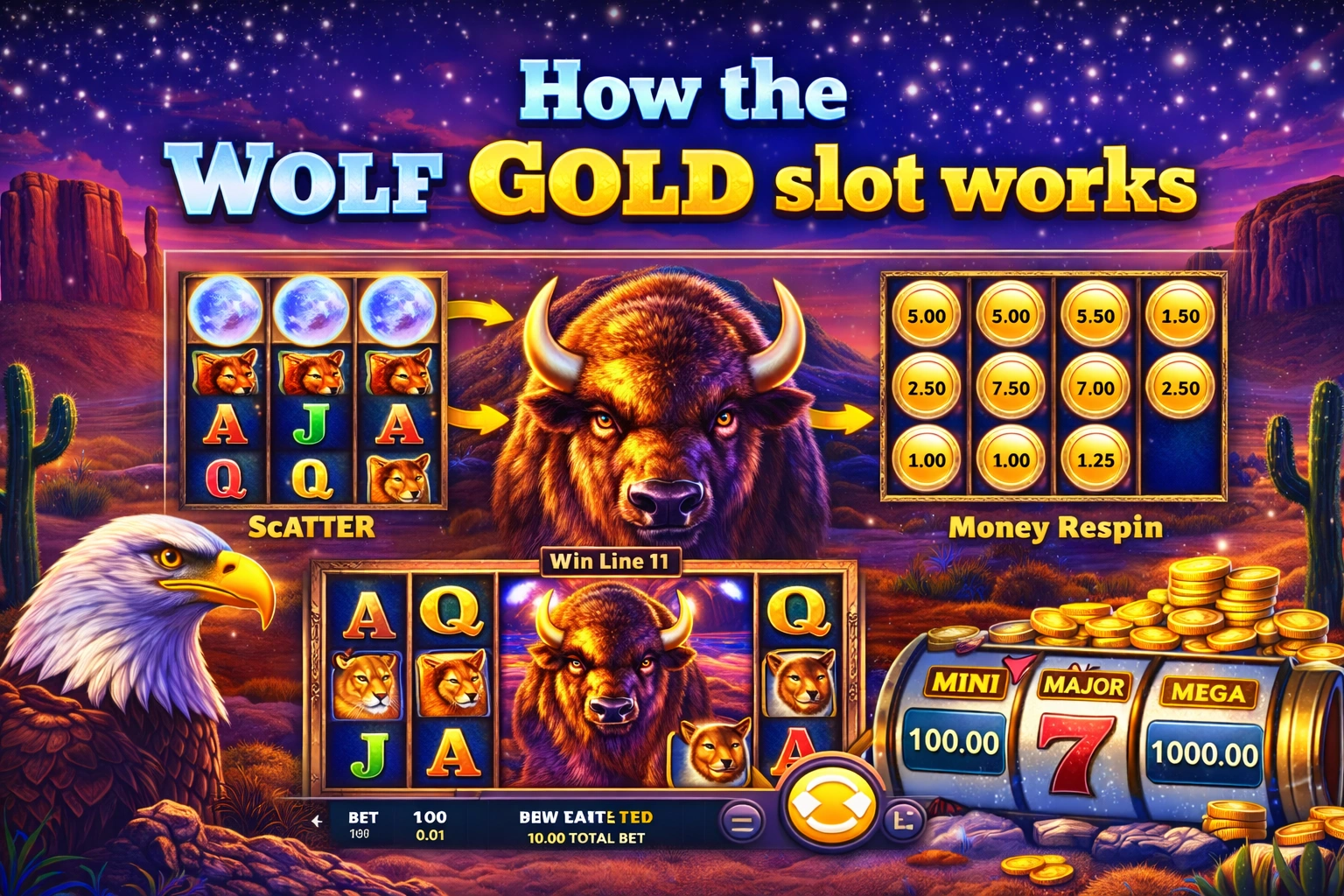 How the Wolf Gold slot works